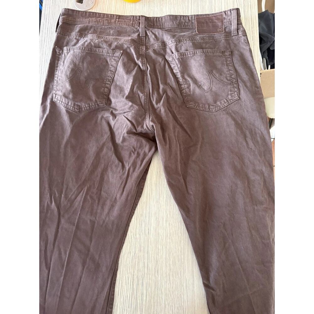AG Adriano Goldschmied The Graduate Jeans Mens 38x32 Brown Straight Leg Denim - Picture 5 of 8